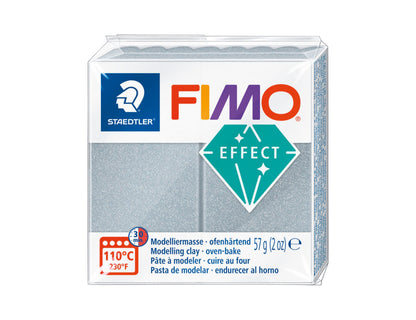 Pâte Fimo Effect métal 57g – Argent n°81