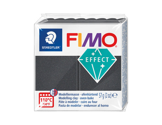 Pâte Fimo Effect métal 57g – Gris acier n°91