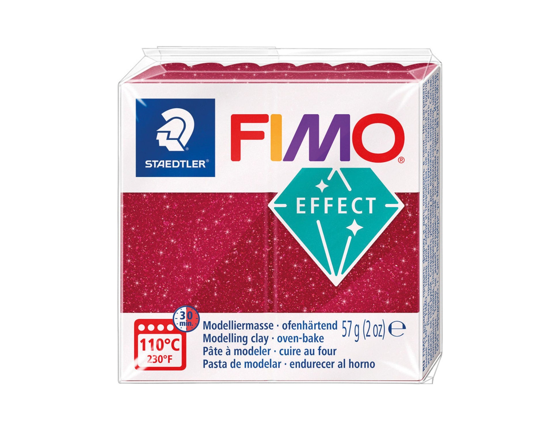Pâte Fimo Effect galaxy 57g – Rouge n°202