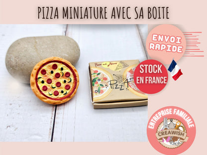 2 mini pizzas avec leur boîte