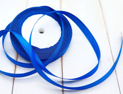 Ruban satin bleu 22 mètres – Largeur 10 mm