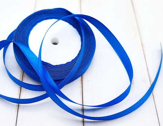 Ruban satin bleu 22 mètres – Largeur 10 mm