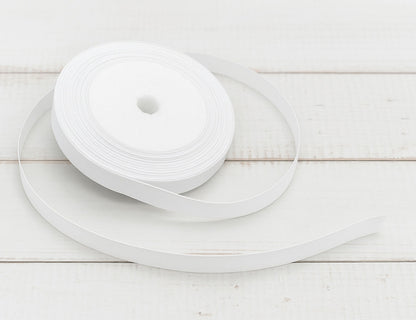 Ruban satin blanc 22 mètres – Largeur 10 mm