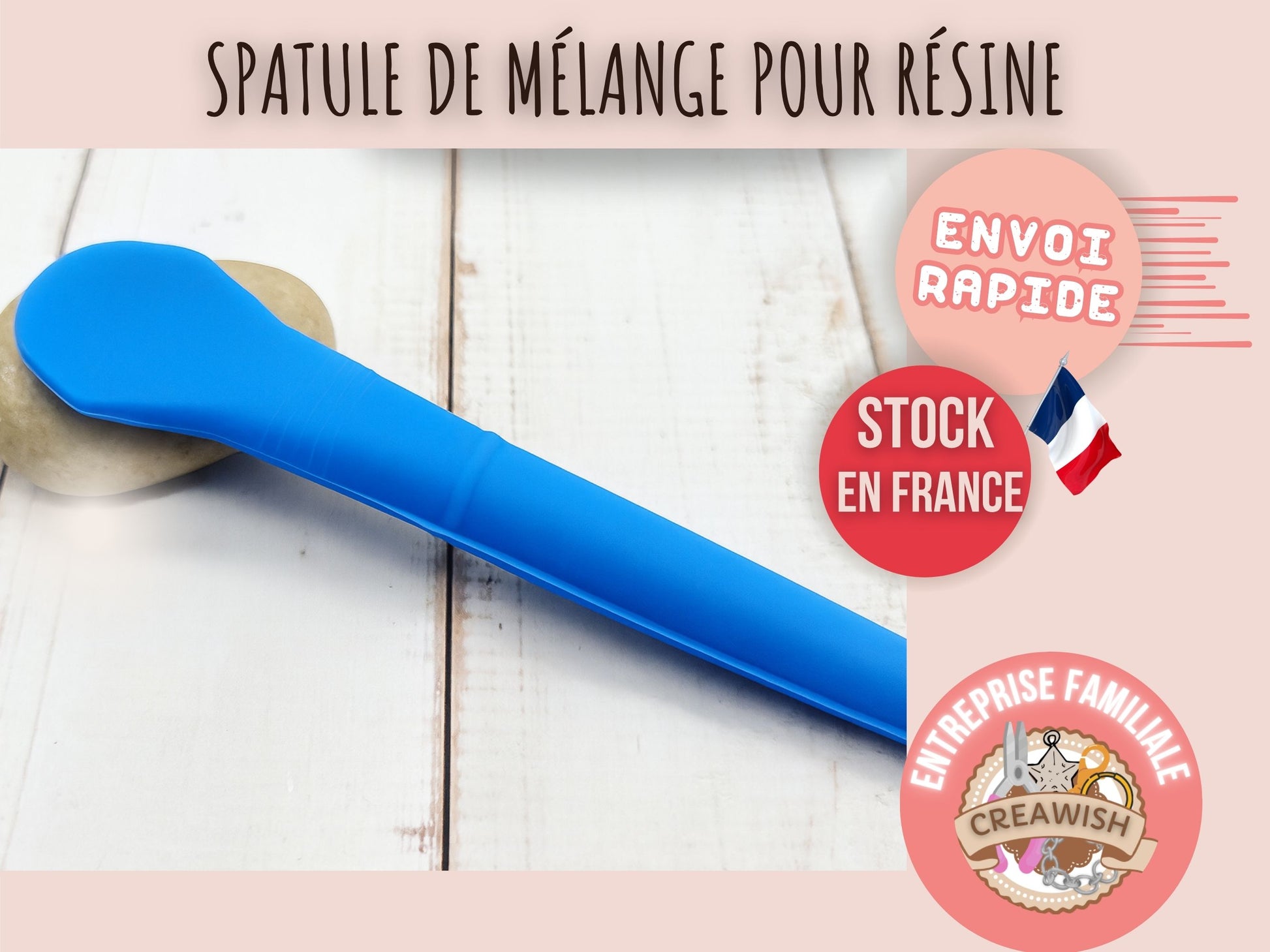 Spatule de mélange pour résine 
