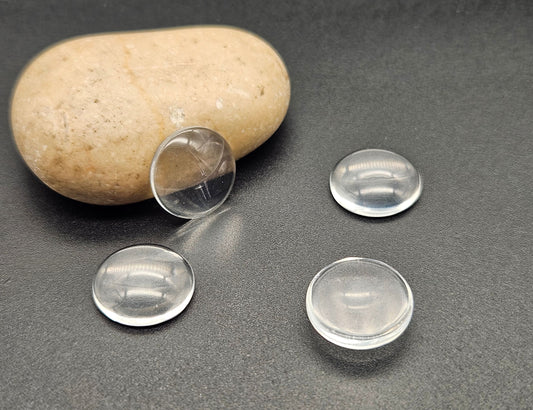 20 cabochons en verre 16mm