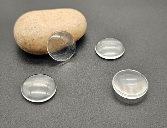 20 cabochons en verre 20mm