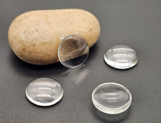 20 cabochons en verre 18mm
