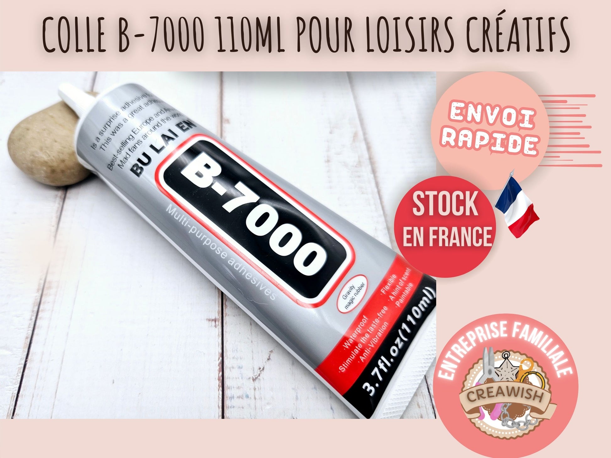 Colle B-7000 110ml pour création de bijoux et loisirs créatifs