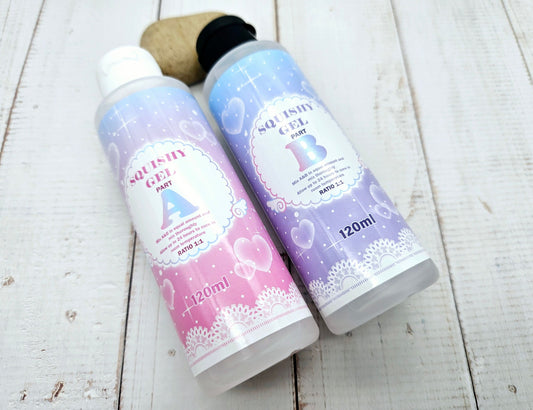 Kit DIY Squishy Silicone – 2 Flacons 120ml à Mélanger