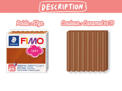 Pâte Fimo Soft 57g – Caramel n°7