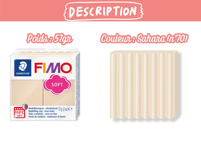Pâte Fimo Soft 57g – Sahara n°70