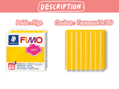 Pâte Fimo Soft 57g - Tournesol n 16