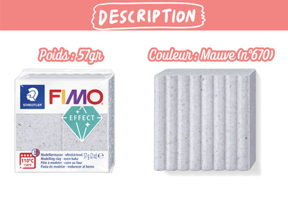 Pâte Fimo Effect botanique 57g – Mauve n°670