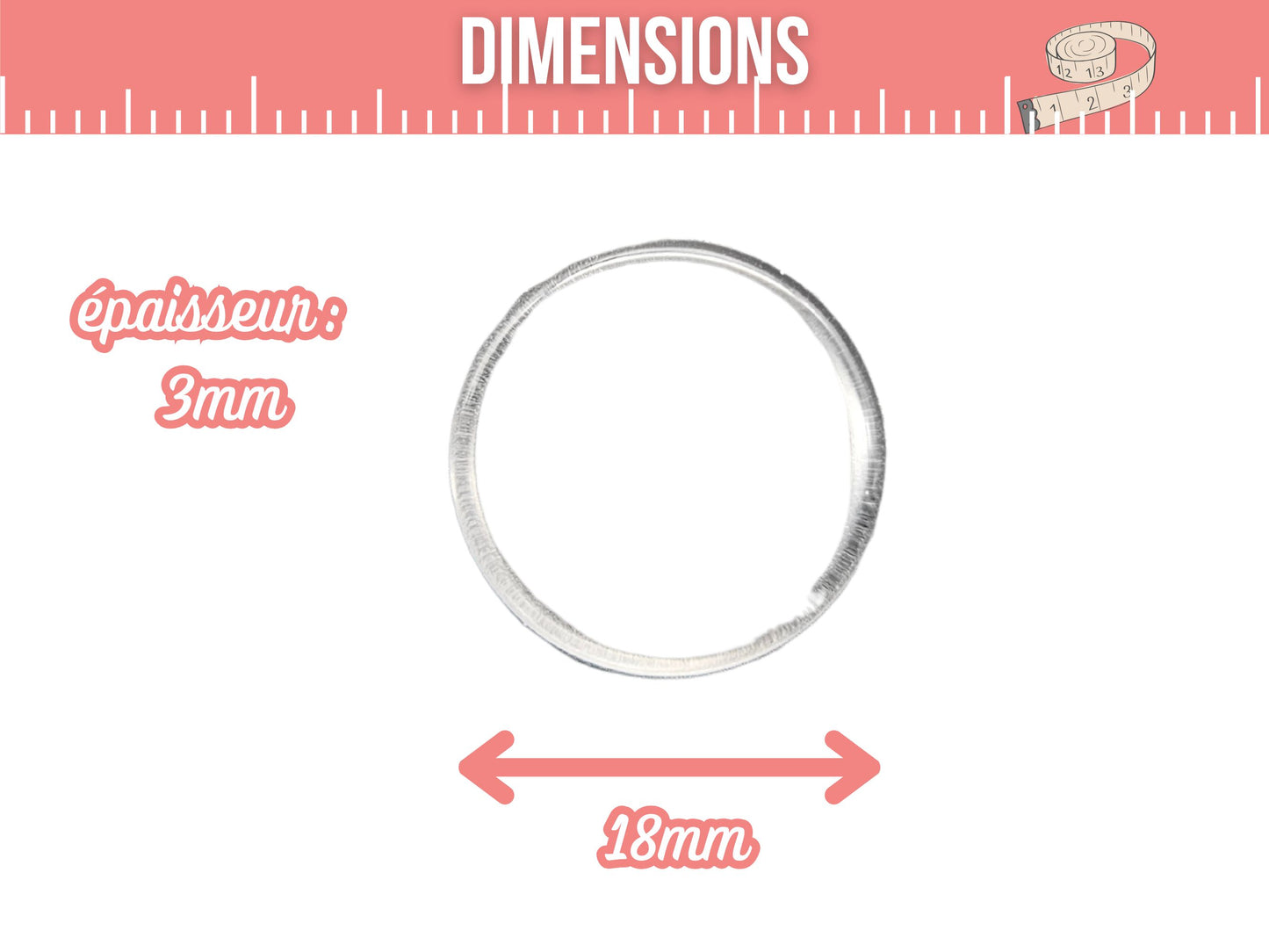 20 cabochons plats en verre 18mm