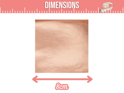 100 Feuilles à Dorer - Imitation Or rose (8x8 cm)