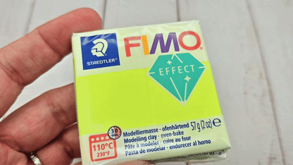 Pâte Fimo Effect néon 57g - Jaune n 101