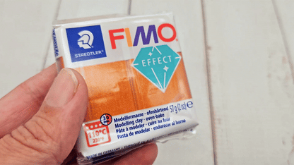Pâte Fimo Effect métal 57g - Orange n 41