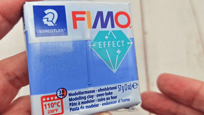 Pâte Fimo Effect métal 57g - Bleu n 31