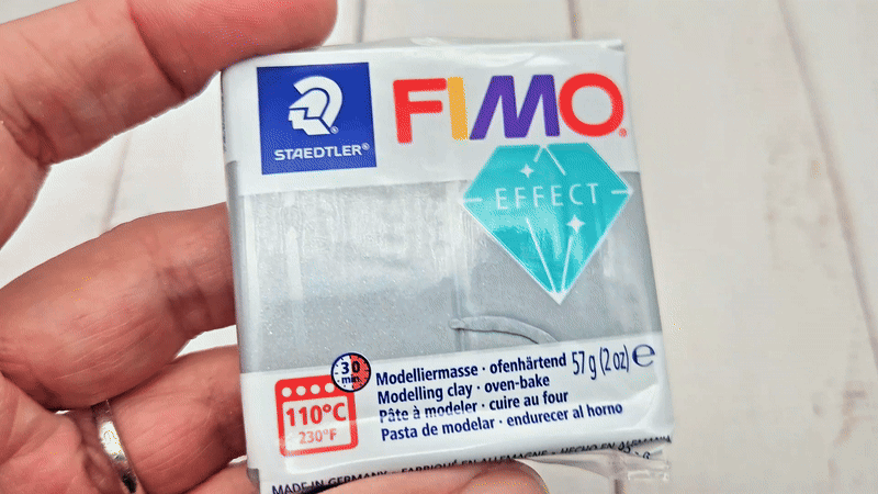 Pâte Fimo Effect métal 57g - Argent n 81