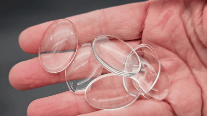 10 cabochons en verre forme ovale 30x20mm