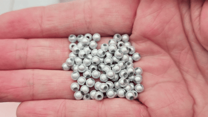 200 perles miracle argentées 4mm