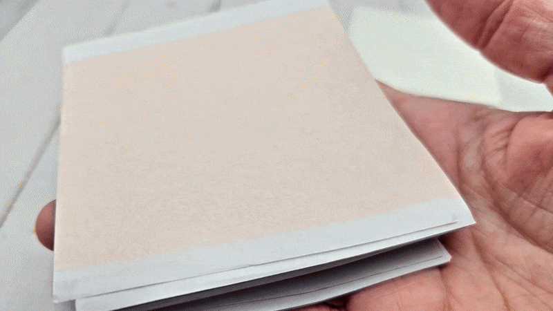 100 Feuilles à Dorer - Imitation Or rose (8x8 cm)