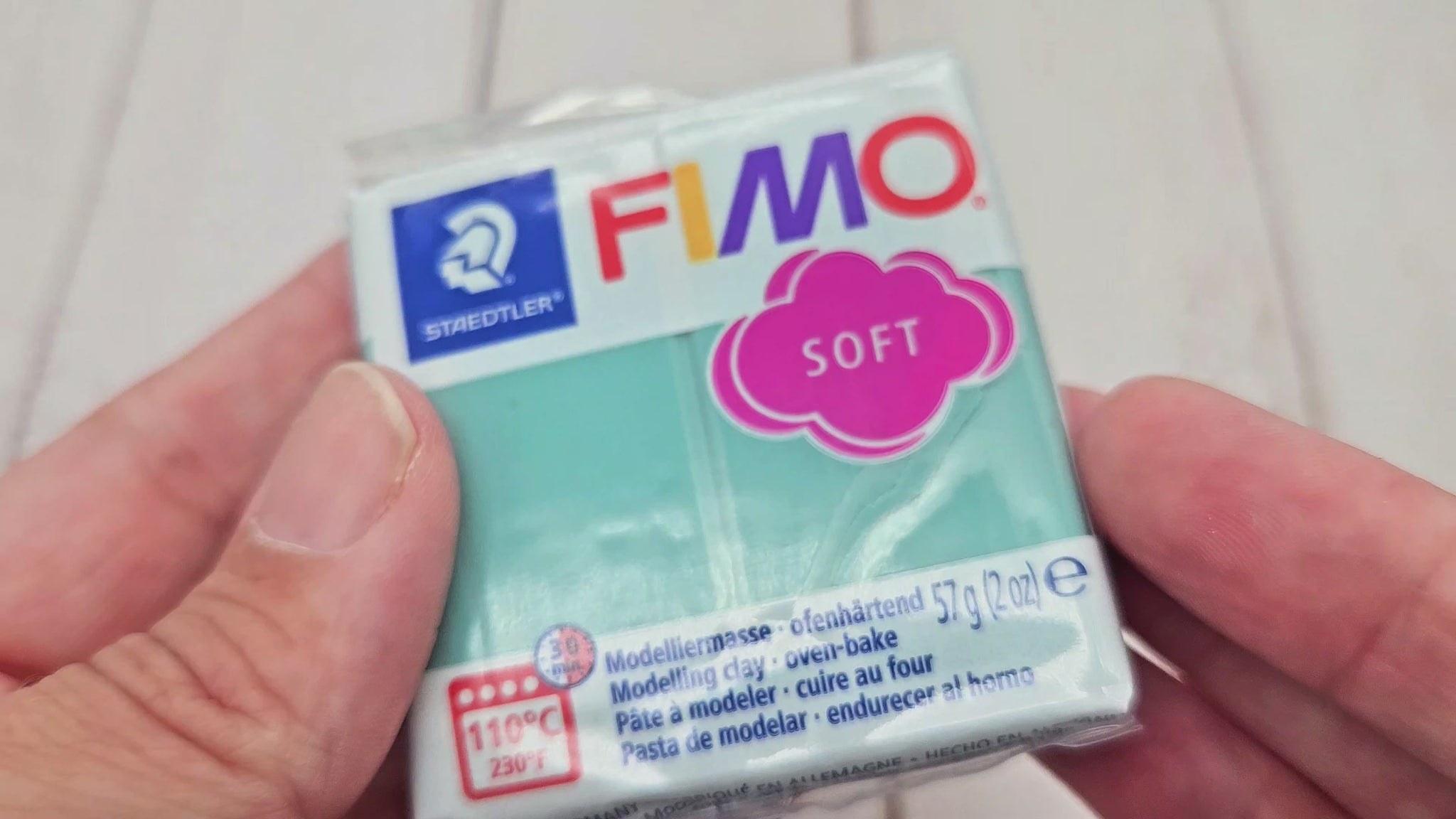 Pâte Fimo Soft 57g – Vague marine n°T36