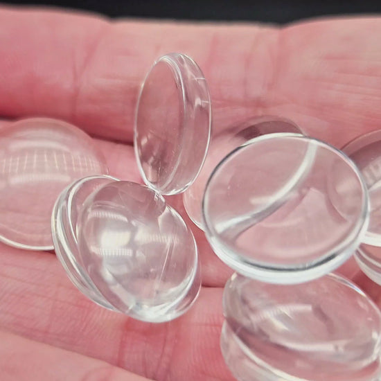 20 cabochons en verre 16mm
