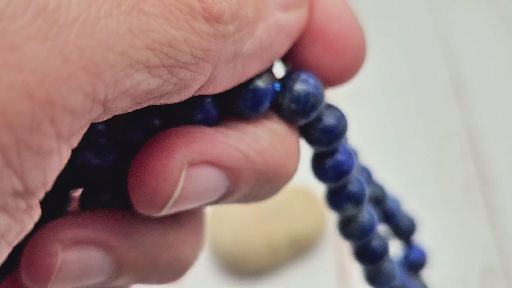 10 perles lapis lazuli 8mm