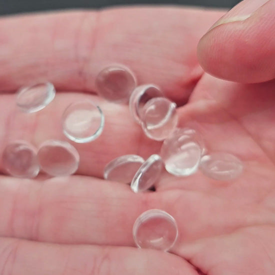 20 cabochons en verre 8mm