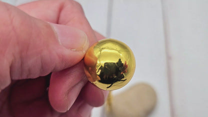 Bola de Grossesse Doré – 18mm avec Chaîne et Bélière (80cm)