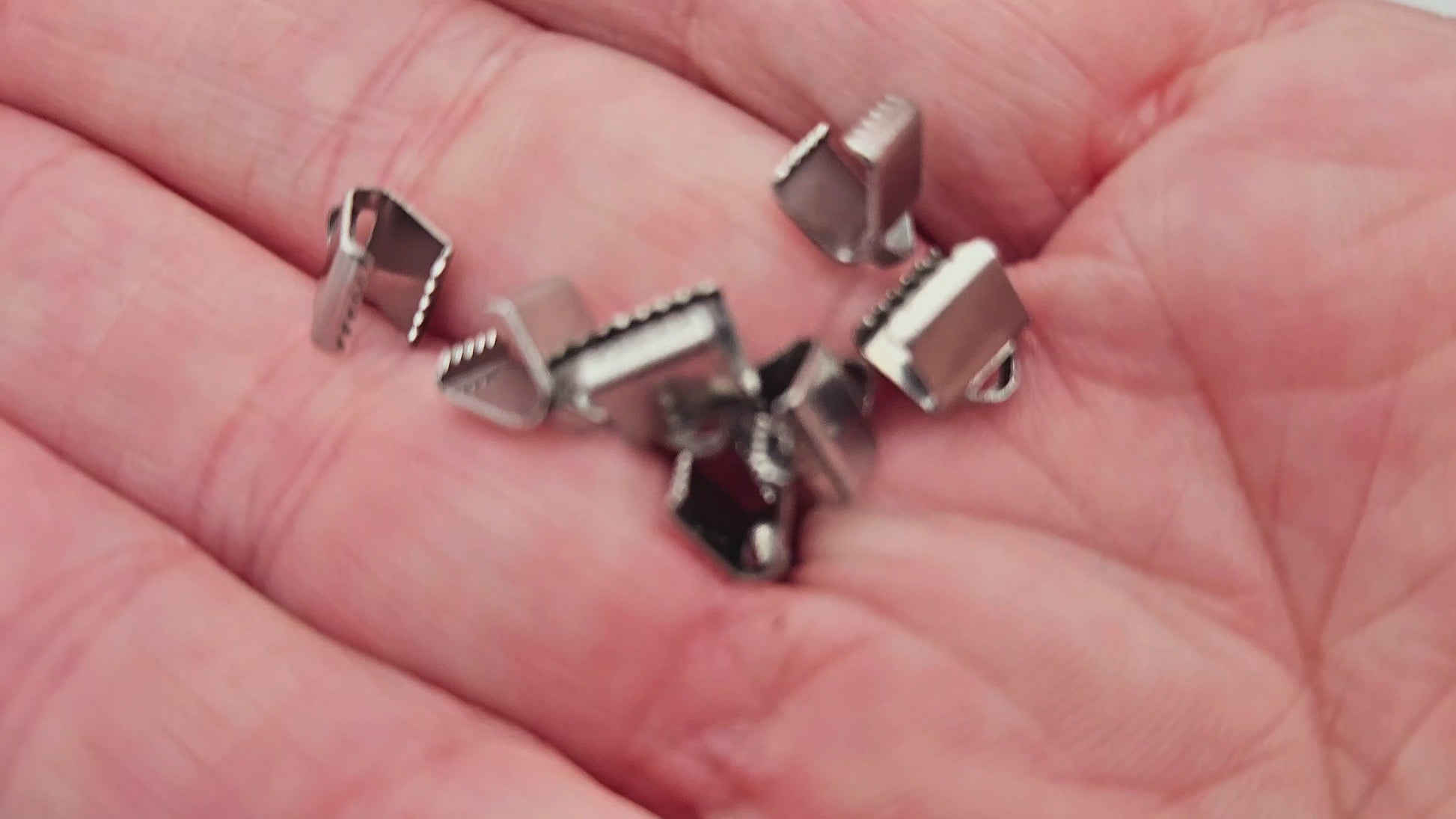 10 embouts fermoirs griffes 6mm acier inoxydable