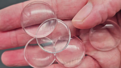 10 cabochons en verre 25mm