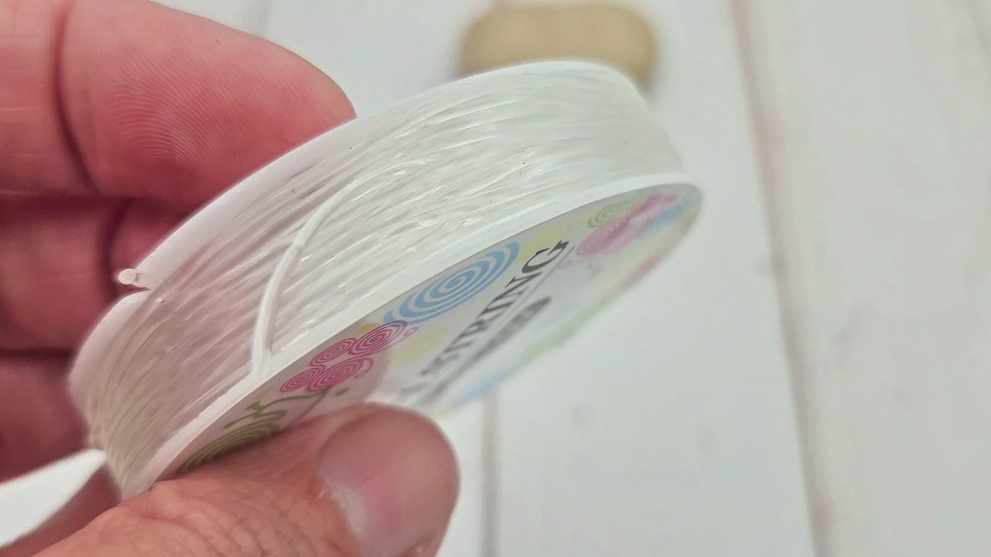 Fil élastique cristal transparent 1mm - Bobine de 10 mètres