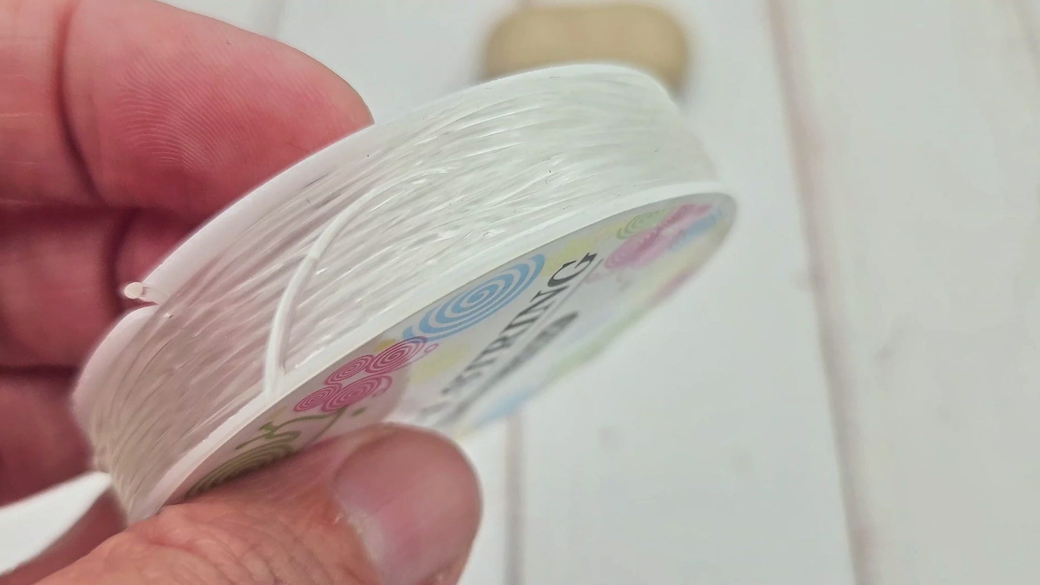 Fil élastique cristal transparent 1mm - Bobine de 10 mètres