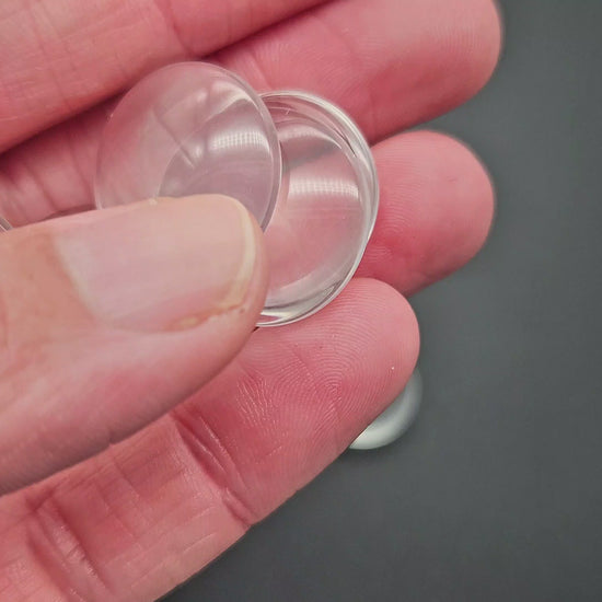 20 cabochons en verre 20mm