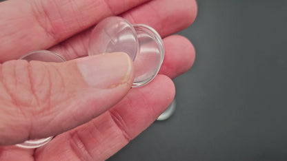 20 cabochons en verre 20mm