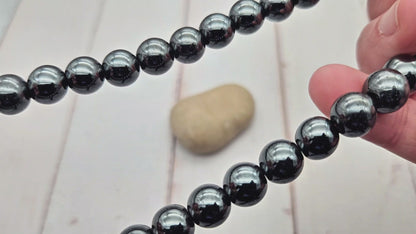 40 perles hématite non magnétique 10mm