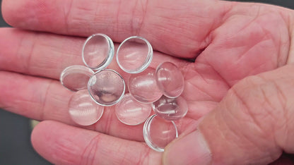 20 cabochons en verre 12mm