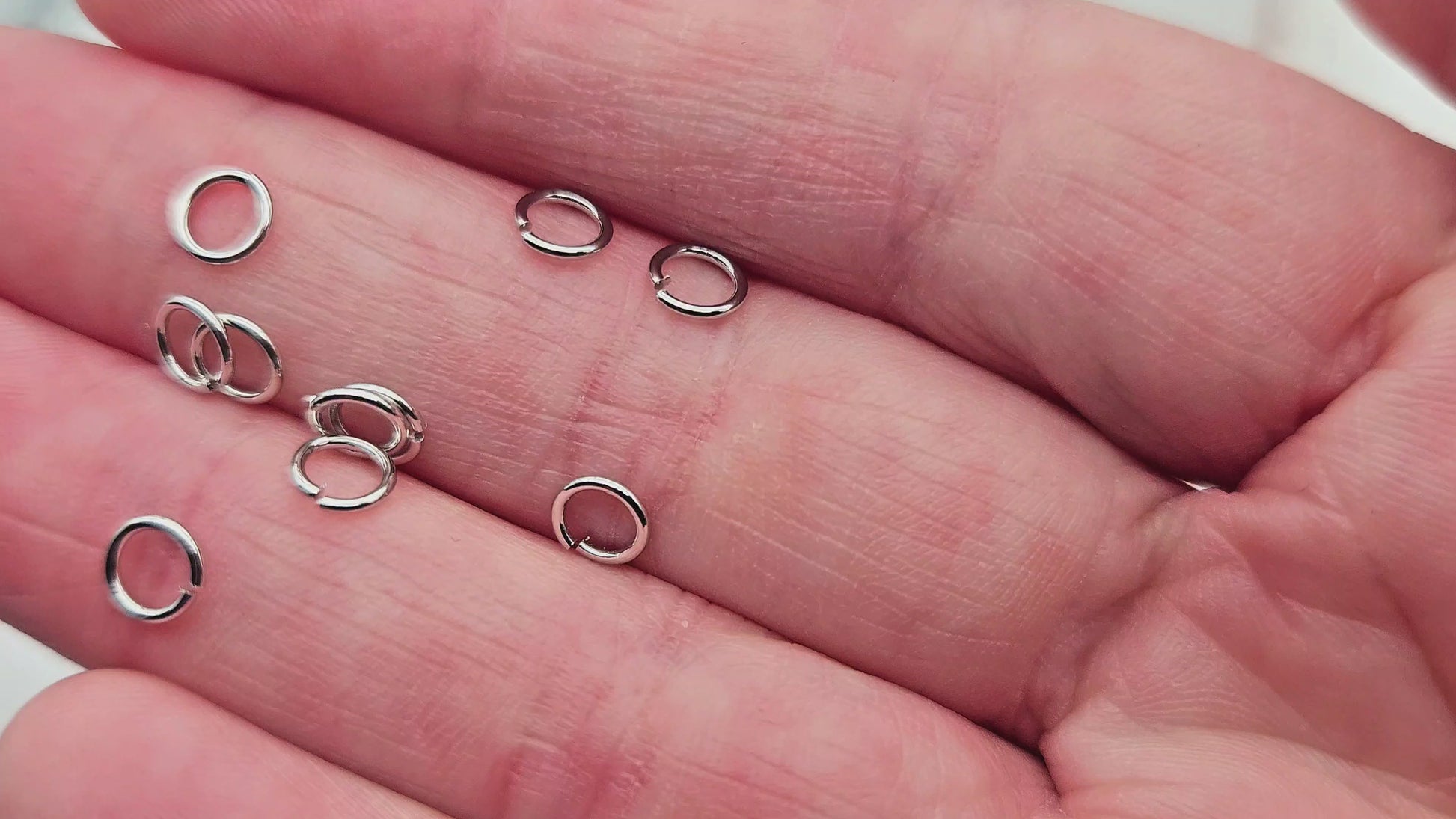 50 anneaux de jonction 5mm argent platine