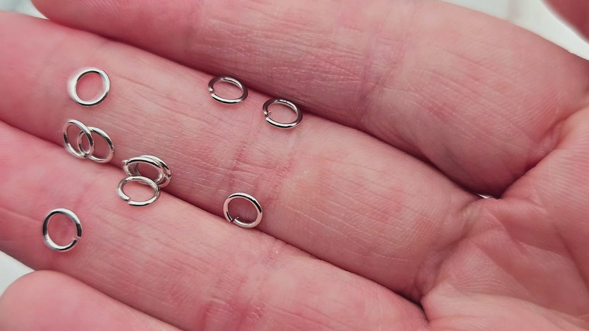 50 anneaux de jonction 5mm argent platine