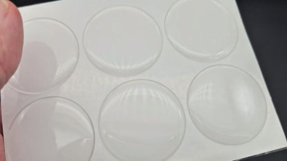 6 cabochons autocollants 40mm pour créations avec cabochons