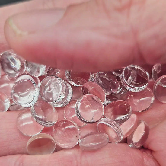 20 cabochons en verre 10mm