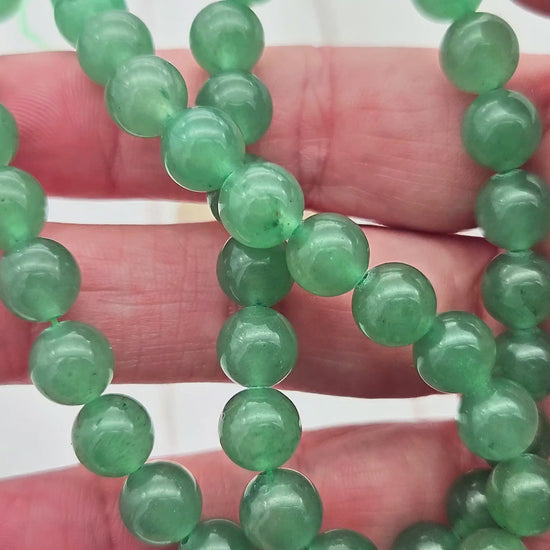 47 perles aventurine rondes 8mm