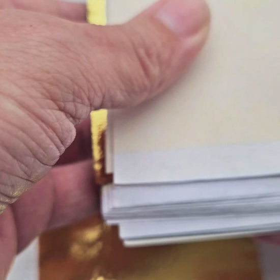 100 Feuilles à Dorer - Imitation Or (8x8 cm)