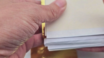 100 Feuilles à Dorer - Imitation Or (8x8 cm)