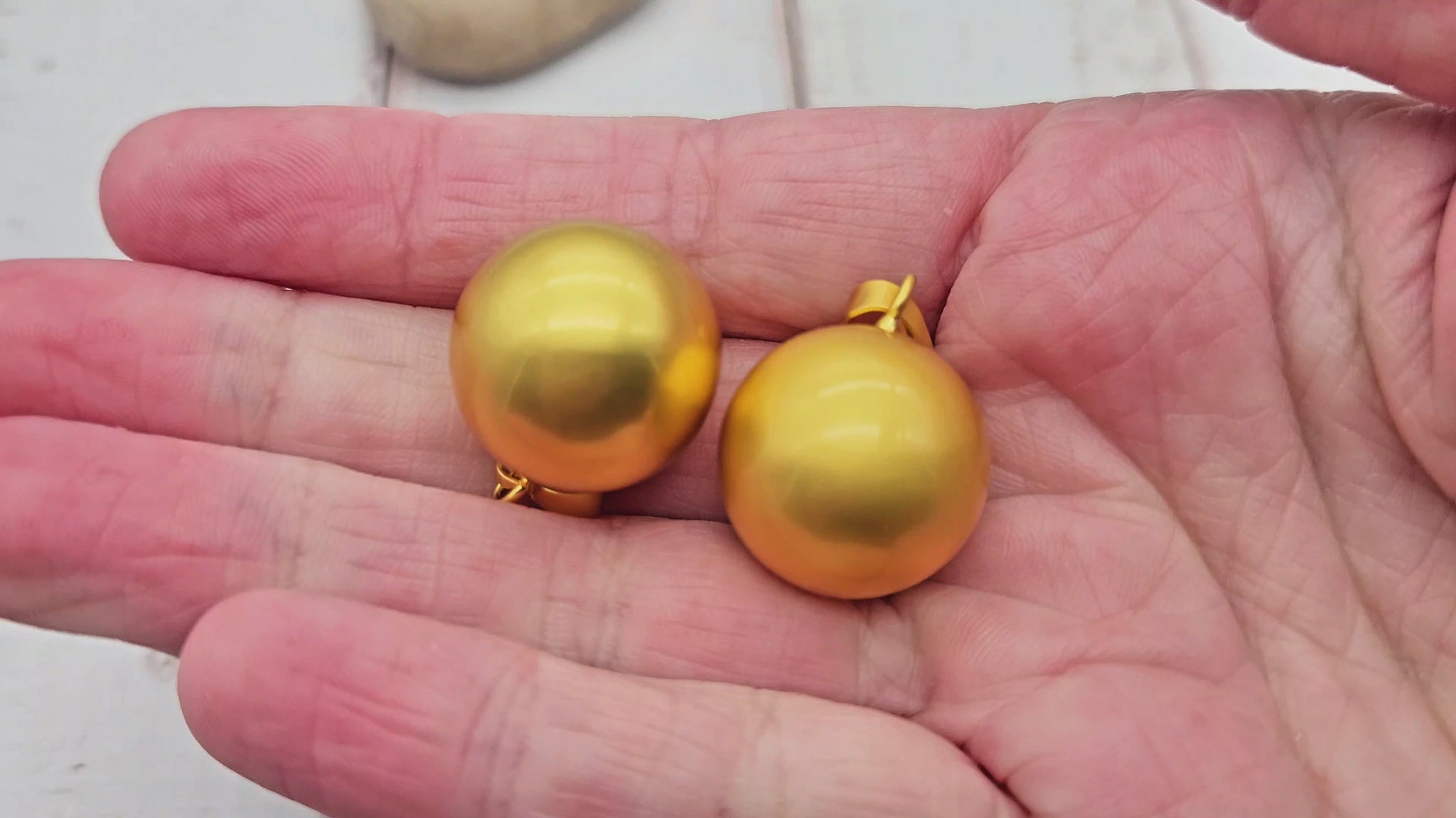 2 pendentifs bola bille sonore 20,5mm or mat - Avec bélière