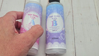 Kit DIY Squishy Silicone – 2 Flacons 120ml à Mélanger