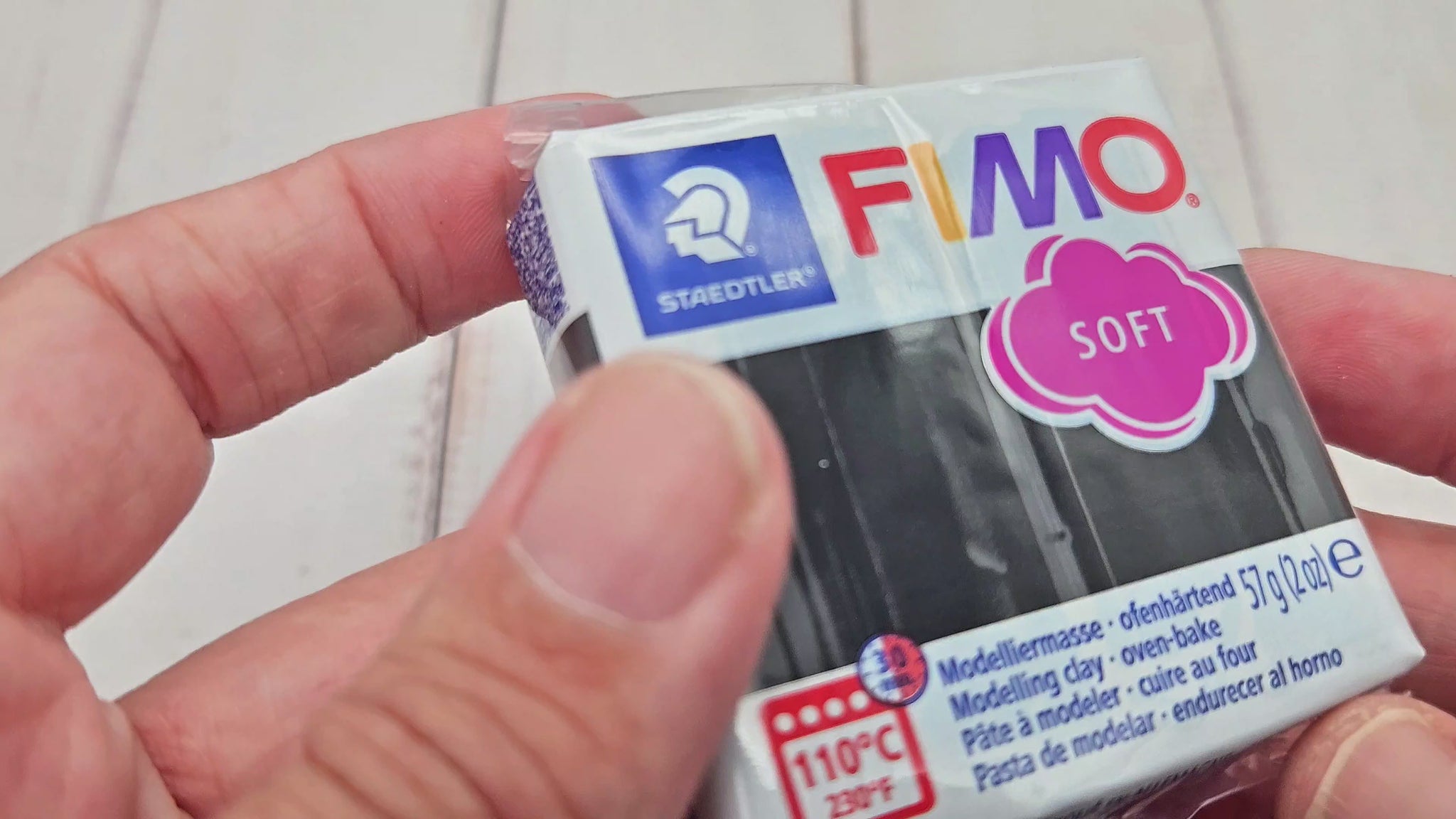 Pâte Fimo Soft 57g – Noir n°9