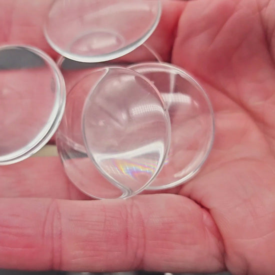 10 cabochons en verre 30mm